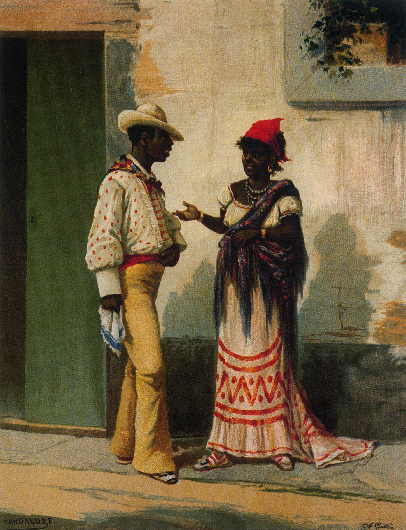Los Negros Curros by Vctor Patricio Landaluze, 1881